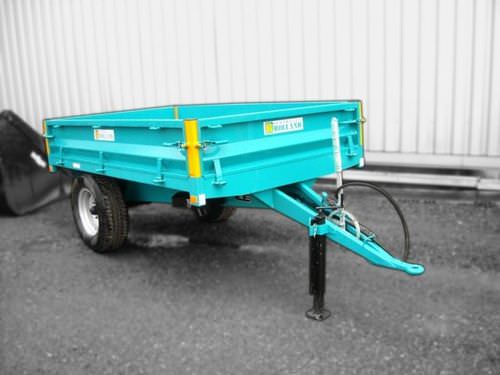 Dump trailer - BH 2 - REMORQUES ROLLAND - single-axle / towed / hydraulic
