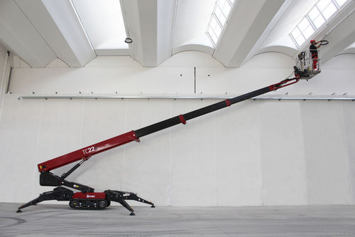 Crawler telescopic boom lift - TeleCrawler22S - HINOWA SPA - self-propelled / diesel-electric hybrid / battery-powered