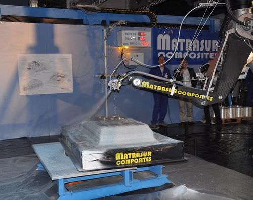 Articulated robot - Robomat - Matrasur Composites - 7-axis / resin and glass fiber projection / spraying