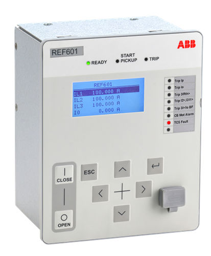 Earth-leakage protection relay - REF601 - ABB Oy Distribution Automation - over-current / thermal / power