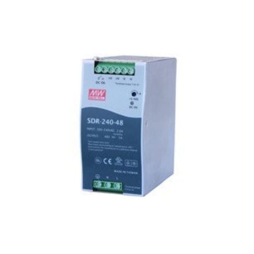 DIN rail power supply - MeanWell SDR-240-48 - Comtrol Corporation - AC/DC / adjustable / high-power