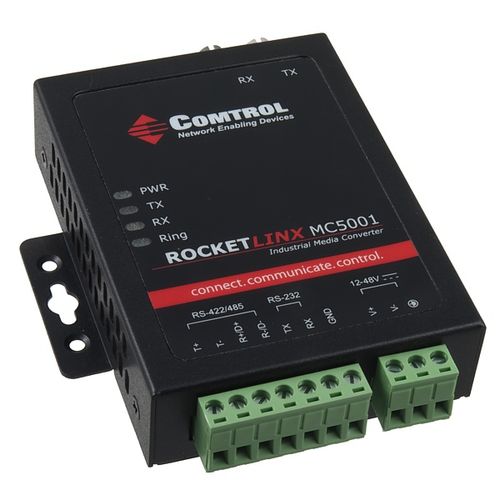 Media converter - RocketLinx MC5001 - Comtrol Corporation - communications / temperature / serial