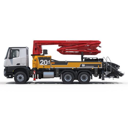Mixer truck-mounted truck-mounted concrete pump - M20-4 - PUTZMEISTER - hybrid
