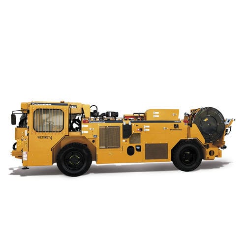 Mixer truck-mounted concrete pump - Wetkret 4 - PUTZMEISTER - for underground mining
