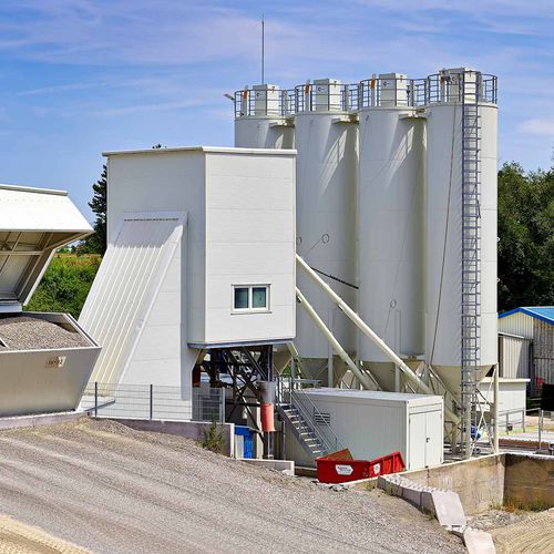 Stationary concrete batching plant - CBS 105–140 S/T L ELBA - Ammann - single-shaft