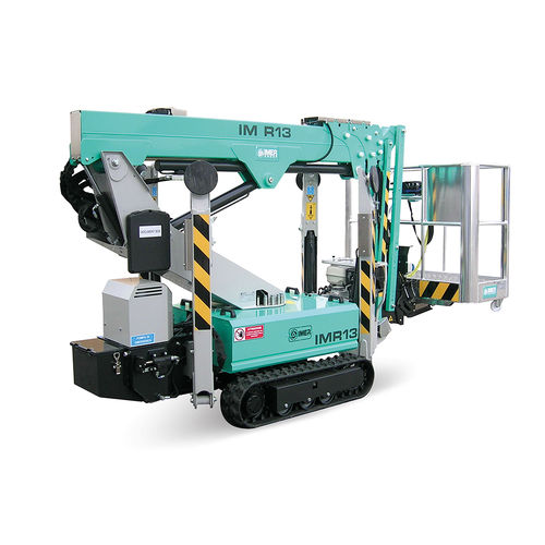 Crawler telescopic boom lift - IM R 13 T  - IMER International SPA - hydraulic / electric / outdoor