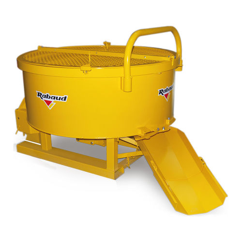 Hydraulic concrete mixer - BAV series - RABAUD - stationary / stand-alone