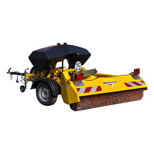 Vehicle-mount sweeper - TRACTEE 1800A - RABAUD - hydraulic / outdoor