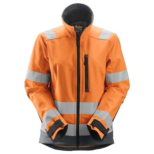 Work jacket - 1237 - Snickers Workwear AB - waterproof / high-visibility / water-repellent fabric