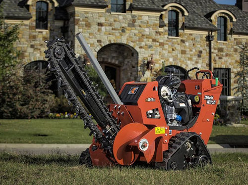 Chain trencher - C24X - The Charles Machine Works, Inc - crawler / walk-behind