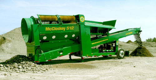 Mining screener - 512 A - McCloskey International Limited - mobile / drum / for bulk materials