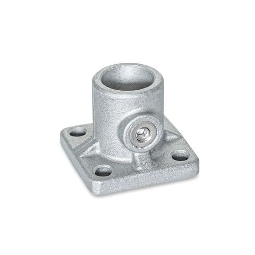 Round tube connector BKG Inocon GmbH cross / aluminum / adjustable