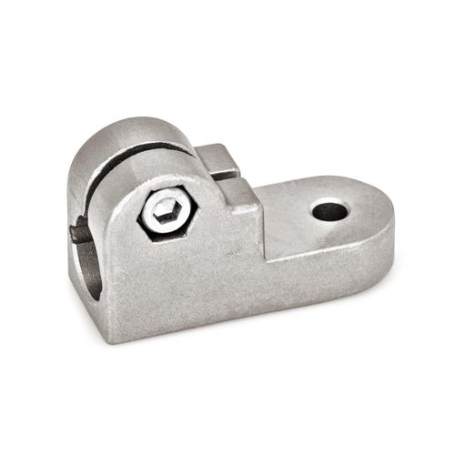 Round tube connector LKT Inocon GmbH stainless steel / adjustable