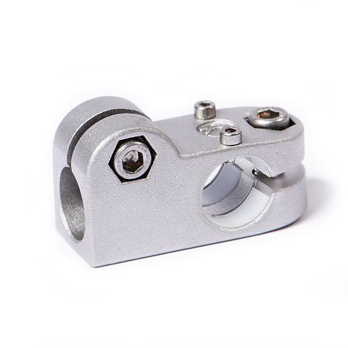 Round tube connector - TK.E series - Inocon GmbH - T-shaped / stainless steel / adjustable