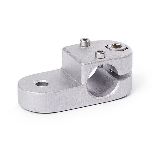 Round tube connector - LKQ.E series - Inocon GmbH - aluminum / adjustable / sliding