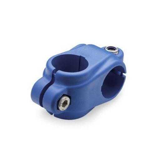 Round tube connector - KS.P series - Inocon GmbH - cross / glass-fiber reinforced polyamide / adjustable