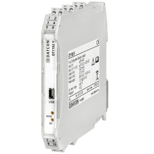 Galvanic isolator - DT1102 V fully configurable I/O - Datcon Industrial Electronics Ltd. - 4-20mA / voltage / current