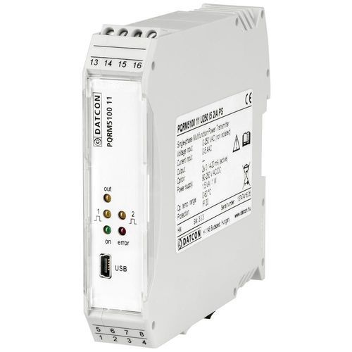 Power monitoring relay - PQRM5100 11 series - Datcon Industrial Electronics Ltd. - phase / current / voltage
