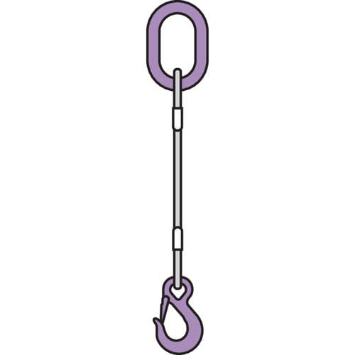 Wire rope sling - WLS-175  - Mennens - rope / aluminum / steel