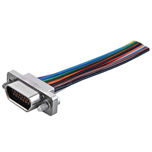 Data connector - MDSxxR-W-xxL1000-T-x - JC CHERRY INC. - micro-D / rectangular / female