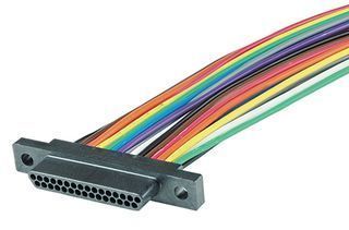 Micro-D connector - MDJxxP-W-xxLxxx-T-x - JC CHERRY INC. - data / insulated / plastic