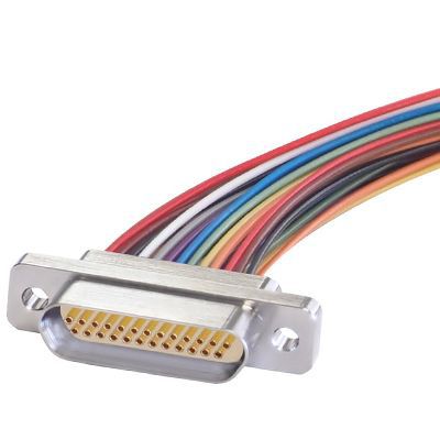 Data connector - VCMDS15R-AL-26L1000-TE - JC CHERRY INC. - micro-D / rectangular / insulated