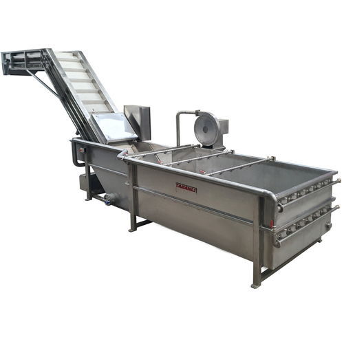 Fruit washing machine - TMW01 - TABANLI MAKINA SAN VE TIC LTD STI - fan / rinsing / with belt conveyor