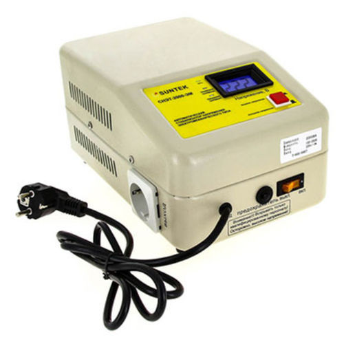 Single-phase voltage stabilizer - SUNTEK 2000 VA EM - Electrosheriff - three-phase / automatic
