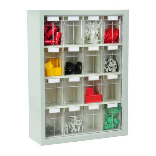 Wall cabinet - MultiStore - hünersdorff GmbH - storage / sheet steel / with bins