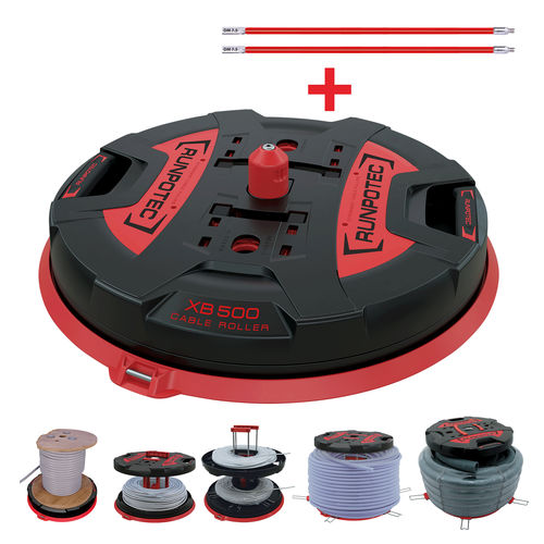 Cable drum unwinder XB 500 T Runpotec GmbH cable / manual / compact