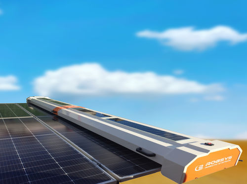 Solar panel cleaning robot - YTM SMART - Robsys Europe GmbH - dry cleaning / wet cleaning