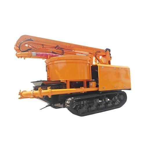 Mixer truck-mounted concrete pump - Zhengzhou Yugong Construction Machinery Co., Ltd. - outdoor / rough terrain / for tunnel