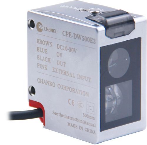 Diffuse reflective photoelectric sensor - CPE-DW500E3 - CHANKO SENSOR - square / white light / analog