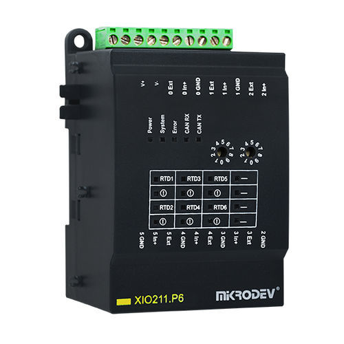 I/O expansion module - XIO211-E0N-GD4-B0000 - Mikrodev - CAN Bus / DIN rail