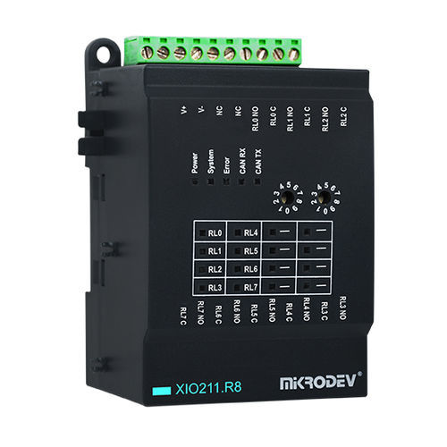 I/O expansion module - XIO211-E0N-GD5-B0000 - Mikrodev - CAN Bus / DIN rail