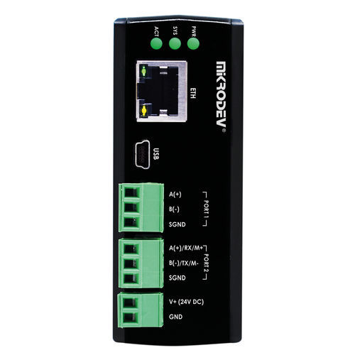 Protocol converter - MDC100-E1N-GC3-B0002 - Mikrodev - Ethernet / RS-485 / Modbus