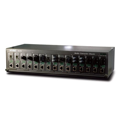 Rack-mount chassis - MC-1500 - PLANET Technology Corp. - 19" / 14-slot / industrial