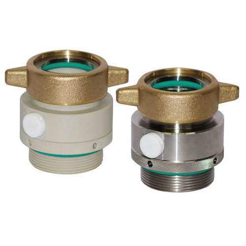 Emission proof drum adapter - 9026 - Dr. Jessberger GmbH - thread / for pipes / stainless steel