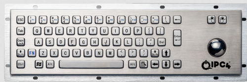 Desktop keyboard - IPC4-KBRD-TB-8602-EN - IPC4 - ICC Digital Industrial Technologies Bv - with mechanical keys / 67-key / with trackball
