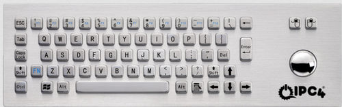 Desktop keyboard - IPC4-KBRD-TB-8603-EN - IPC4 - ICC Digital Industrial Technologies Bv - with mechanical keys / 67-key / with trackball