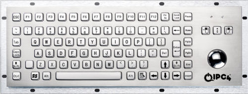 Desktop keyboard - IPC4-KBRD-TB-8606G-EN - IPC4 - ICC Digital Industrial Technologies Bv - with mechanical keys / 89-key / with trackball