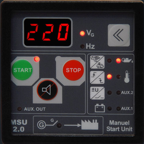 Manual genset controller - MSU 2.0 - ENKO Elektronik Kontrol Sistemleri San. ve Tic. Ltd. Sti.