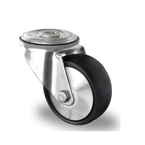 Swivel caster - HBH16WC080P4P4R2W - ESB Engineering-System-Bau GmbH - base plate / polypropylene / steel