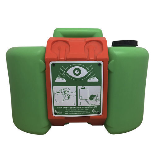 Wall-mounted eyewash station - EW15-G - Aqua Safety Showers Internatioanl - plastic / indoor / outdoor