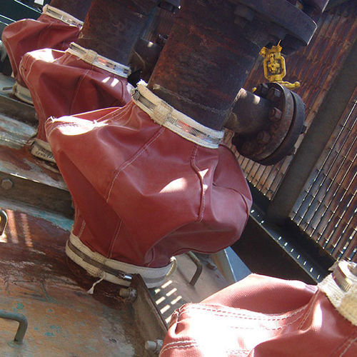 Round bellows - TecHeat&reg; - Porteret Beaulieu Industrie (PBI) - coated fabric / custom / heat-resistant