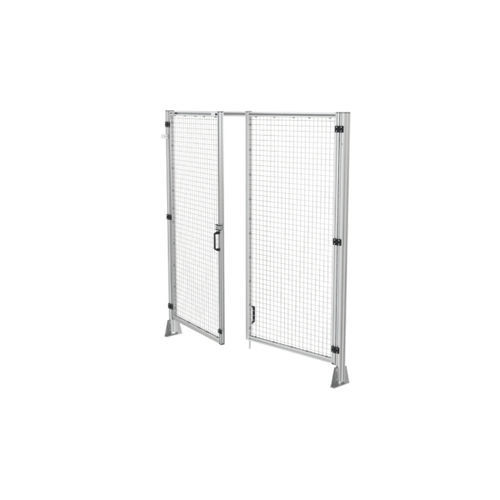 Hinged door - SBD2083 - Robotunits GmbH - galvanised steel / anodized aluminum / polycarbonate