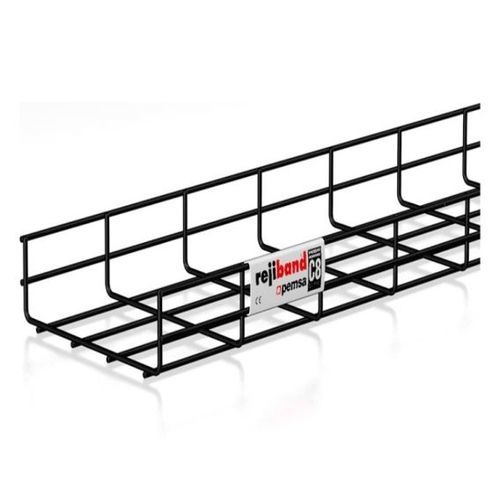 Wire basket cable tray Rejiband BLACK C8 Pemsa Cable Management, S