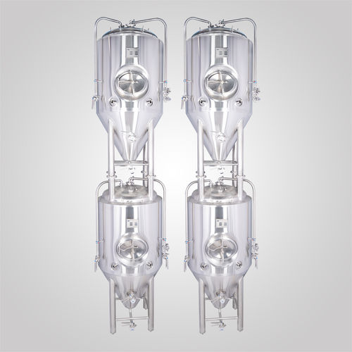 Beer tank - Shandong Tiantai Beer Equipment Co.,Ltd - stainless steel / cylindrical / cone-bottom
