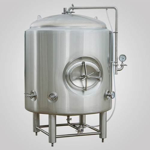 Beer tank - Shandong Tiantai Beer Equipment Co.,Ltd - clean-in-place (CIP) unit / stainless steel / cylindrical