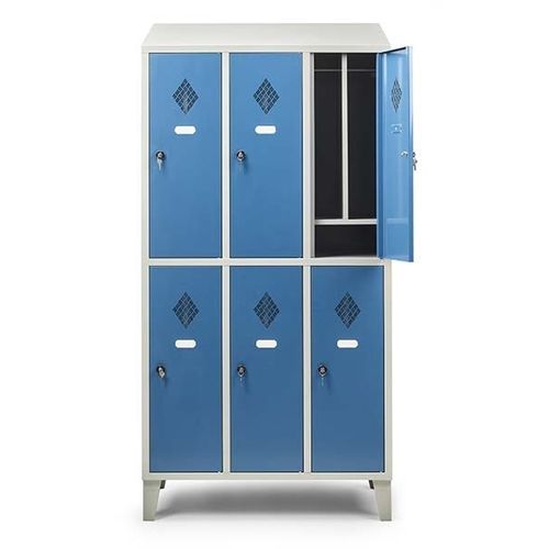 Work clothes locker - 109/10D mod. 3+3 - Arredindustria e Lory Srl - ventilated